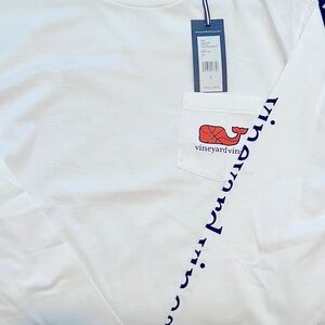 Mens Vineyard Vines Long Sleeve White Shirt